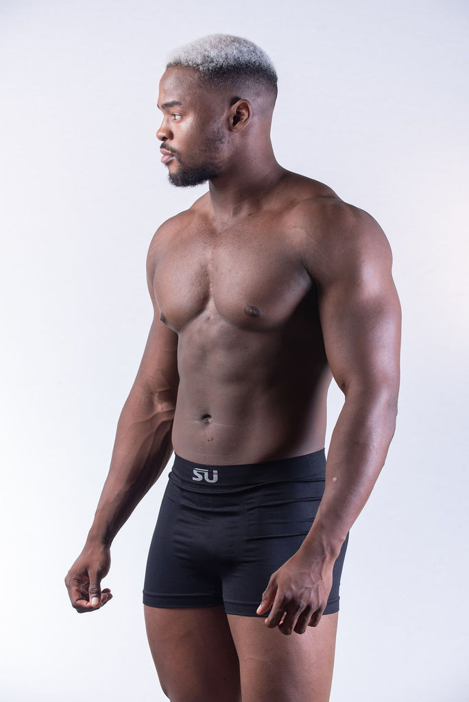6 Pack - SU Seamless Boxer Trunks for Men - Seamfree Underwear