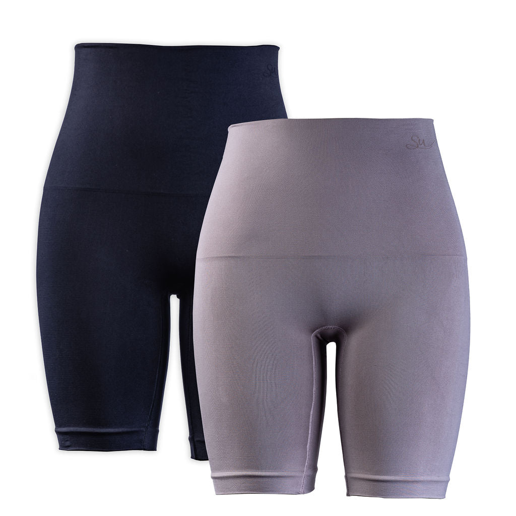 2 Pack - Seamless Control Shaper (Longleg) in Mocha and Black – Seamfree  Underwear